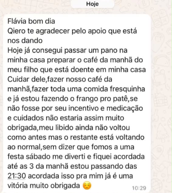 Mensagem de paciente 1